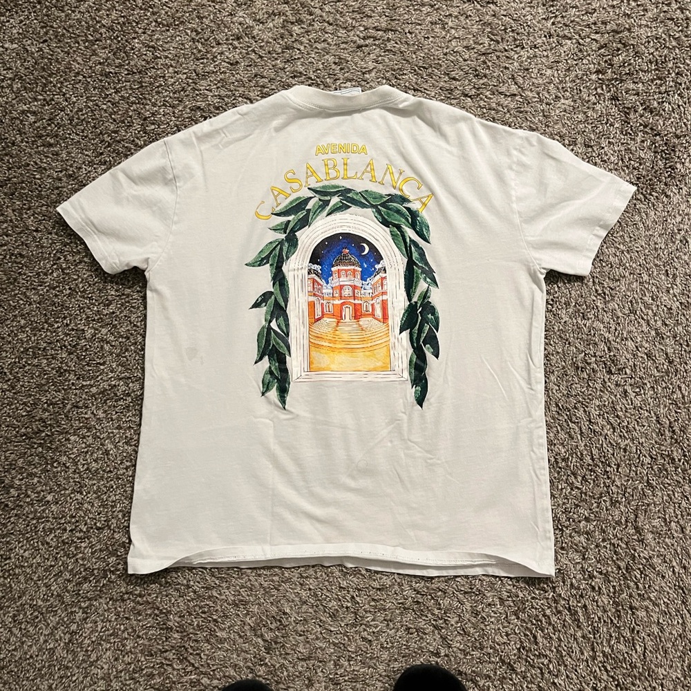 Casablanca White Graphic Tee